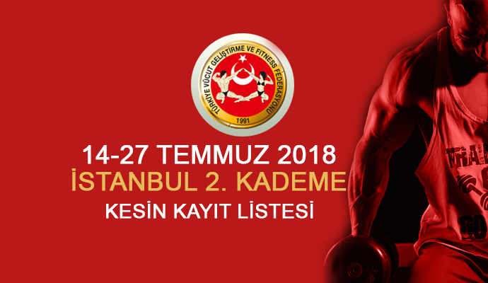 14-27 TEMMUZ 2018 İSTANBUL 2. KADEME KESİN KAYIT LİSTESİ